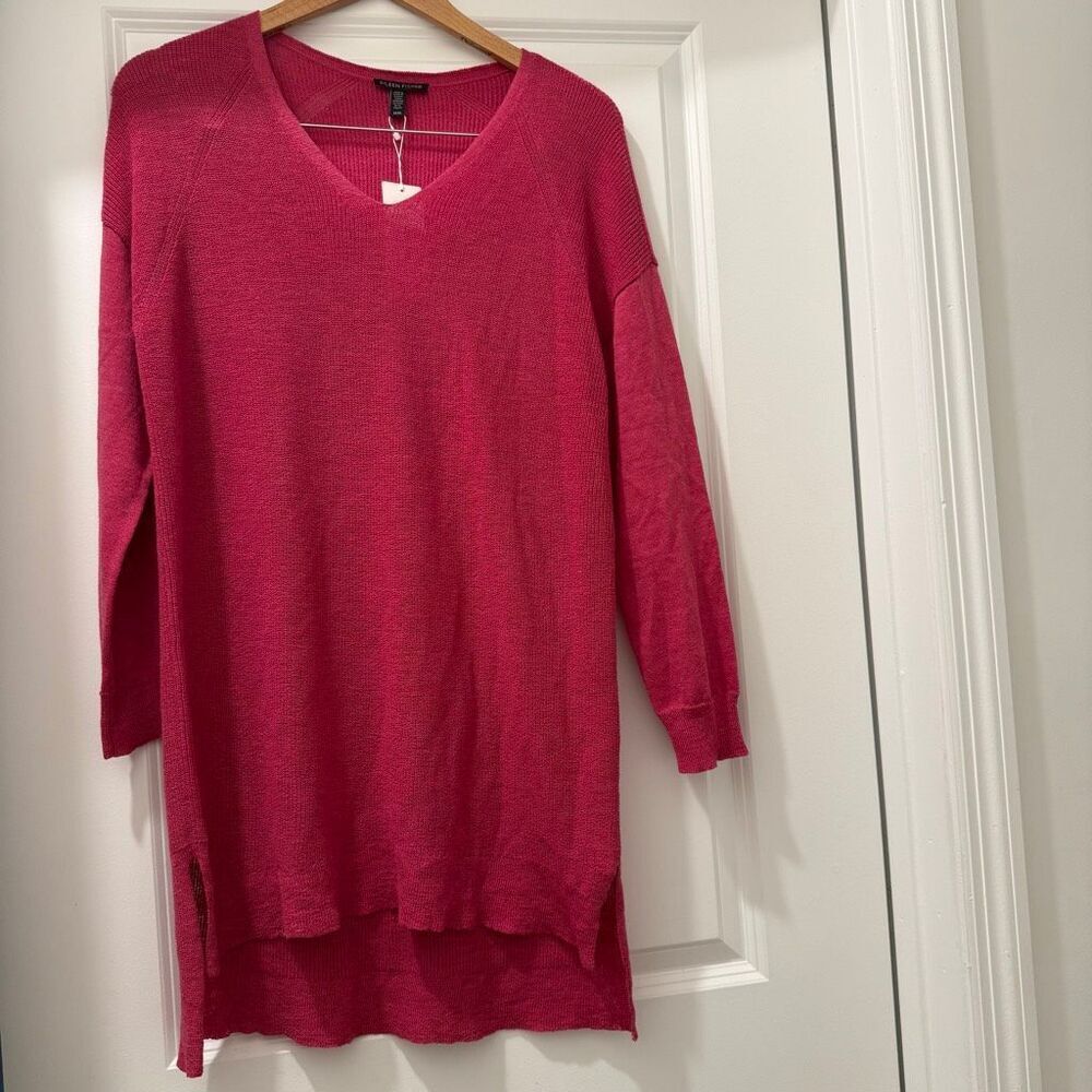 Eileen Fisher tunic Zinia Pink sweater NWT